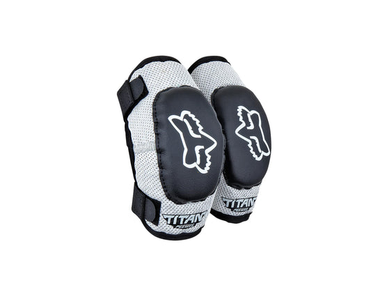 Fox PeeWee Titan Elbow Guard Blk/Sil OS