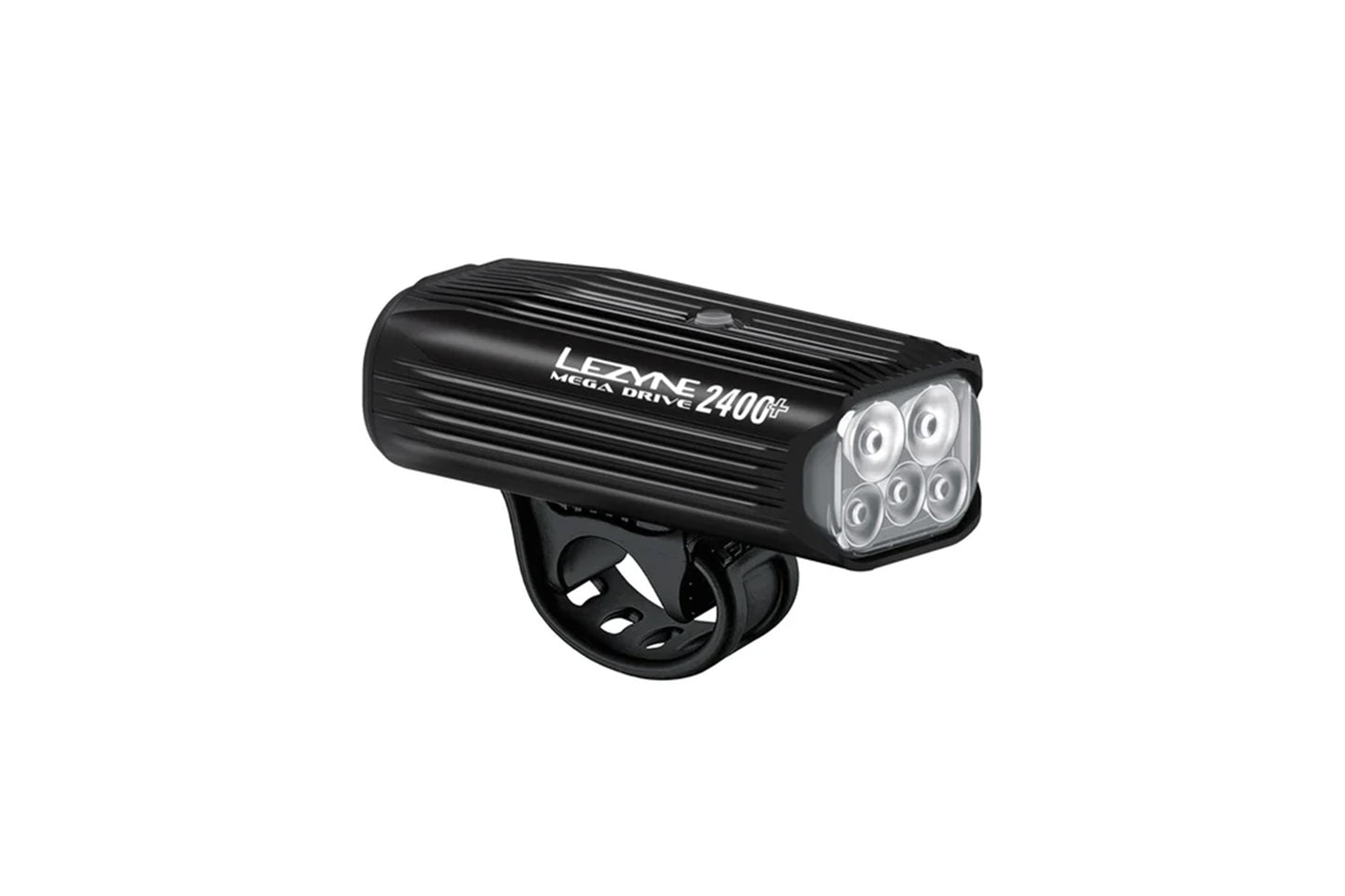 Lezyne Mega Drive 2400+ Front - Gloss Black