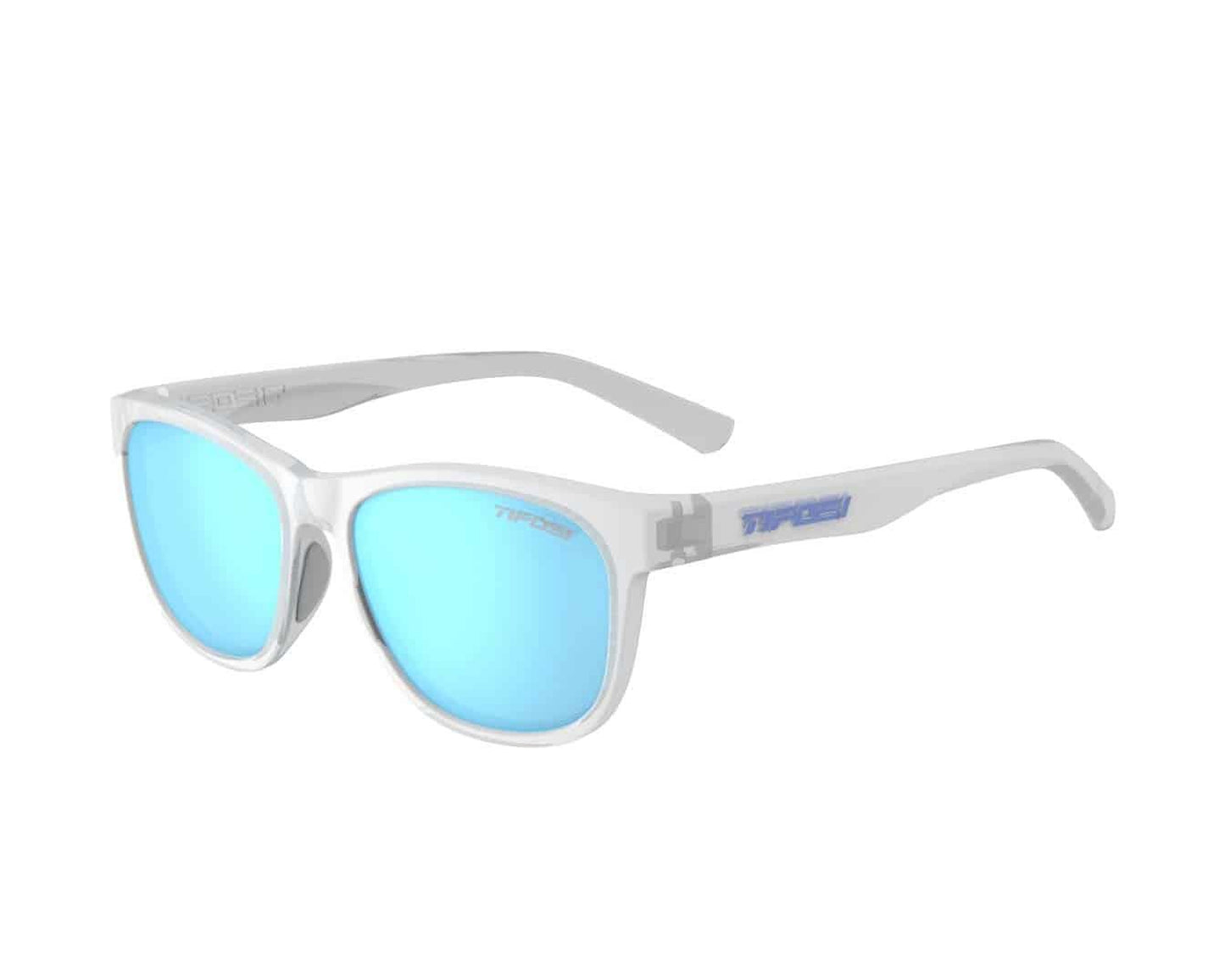 Tifosi Swank - Satin Clear (Clarion Blue Polarized)