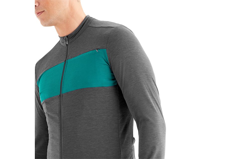 Specialized Rbx Drirelease Merino Jersey Ls Jersey Carbon/Deep Turquoise