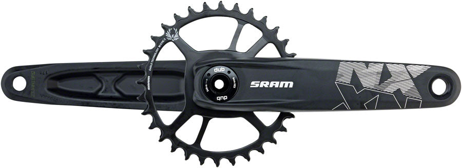 Sram Crank NX Eagle Fat Bike 4" DUB 12s w Direct Mount 30t X-SYNC 2 Steel Chainring Black (DUB Cups/Bearings Not Included)