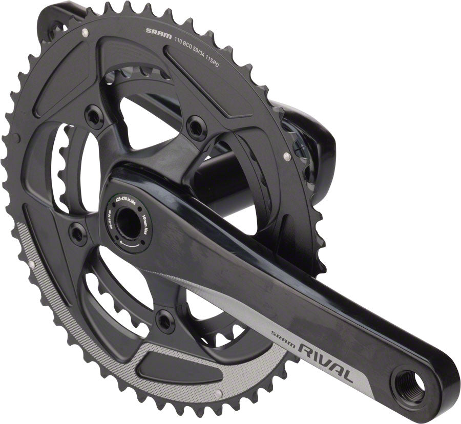 Sram Crankset Rival22 BB30 50-34 Yaw, Bearings NOT Included