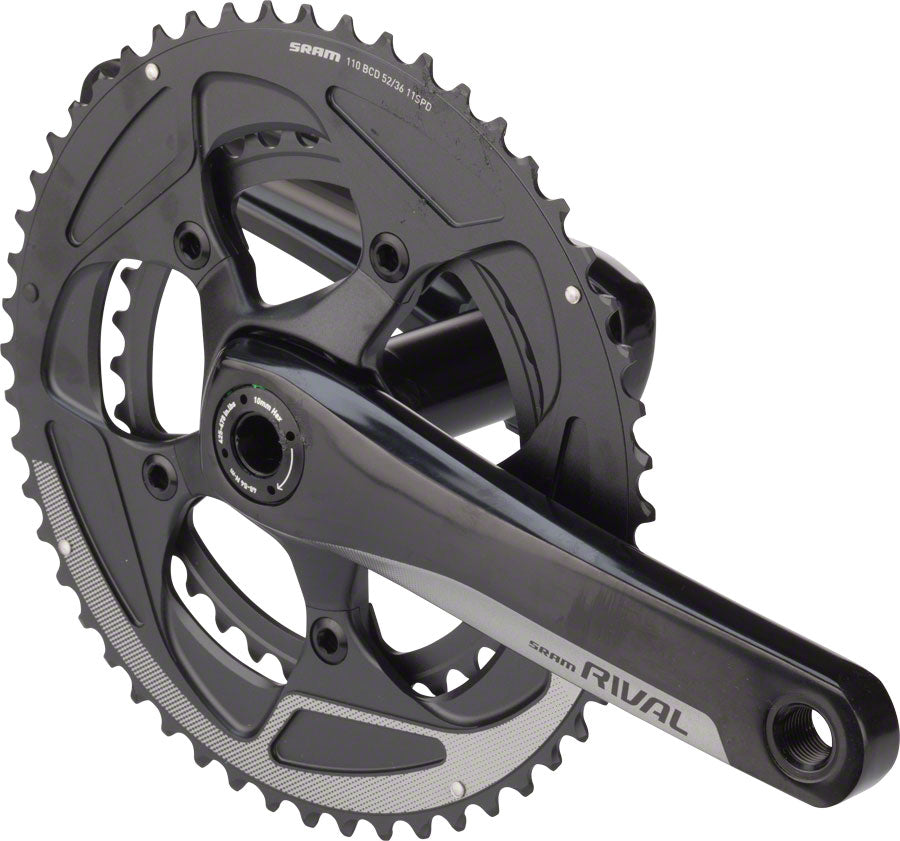 Sram Crankset Rival22 BB30 52-36 Yaw, Bearings NOT Included