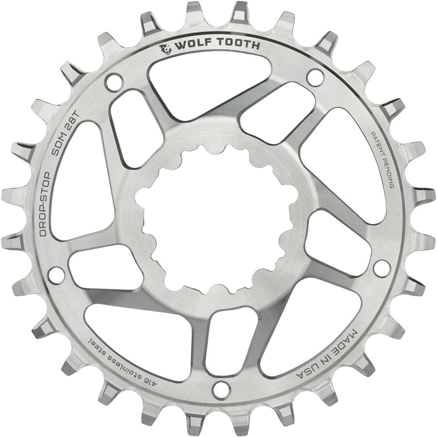 Wolf Tooth Stainless Steel SRAM 3-Bolt Direct Mount Chainrings