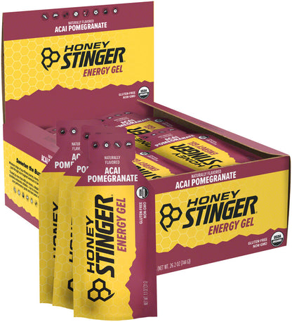 HONEY STINGER ORGANIC ENERGY GEL - ACAI AND POMEGRANATE BOX OF 24