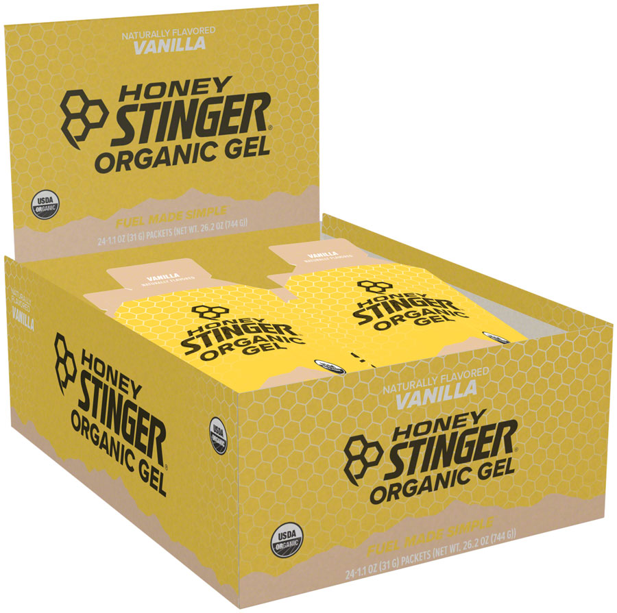 HONEY STINGER ORGANIC ENERGY GEL - VANILLA BOX OF 24