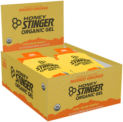 HONEY STINGER ORGANIC ENERGY GEL - MANGO-ORANGE BOX OF 24