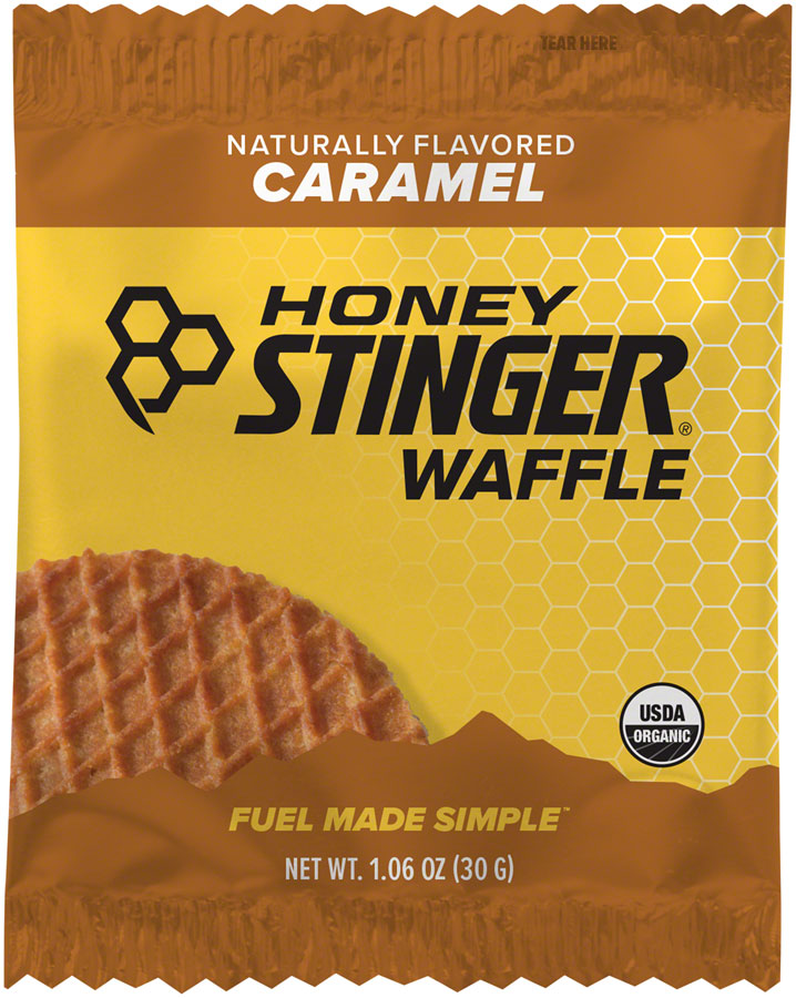 HONEY STINGER ORGANIC WAFFLE: CARAMEL, BOX OF 16