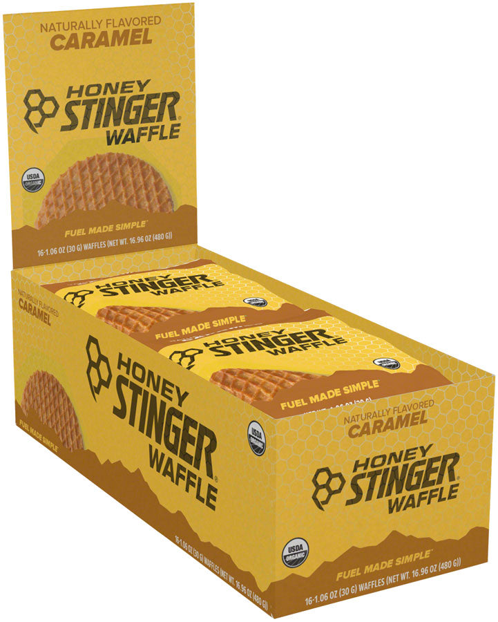 HONEY STINGER ORGANIC WAFFLE: CARAMEL, BOX OF 16