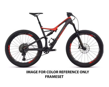 2017 Specialized S-Works SJ FSR Carbon 6Fattie (FRAMESET ONLY) SilTnt/RktRed SM