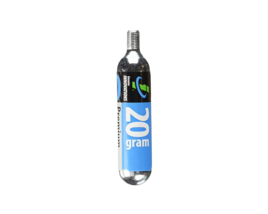 GENUINE INNOVATIONS 20GRAM THREADED CO2 CARTRIDGES: [SINGLE]