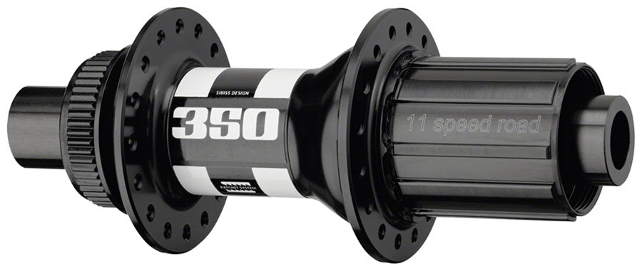 DT SWISS 350 REAR HUB - 12 X 142MM CENTER-LOCK HG 11 ROAD BLACK/WHITE 24H 18PT