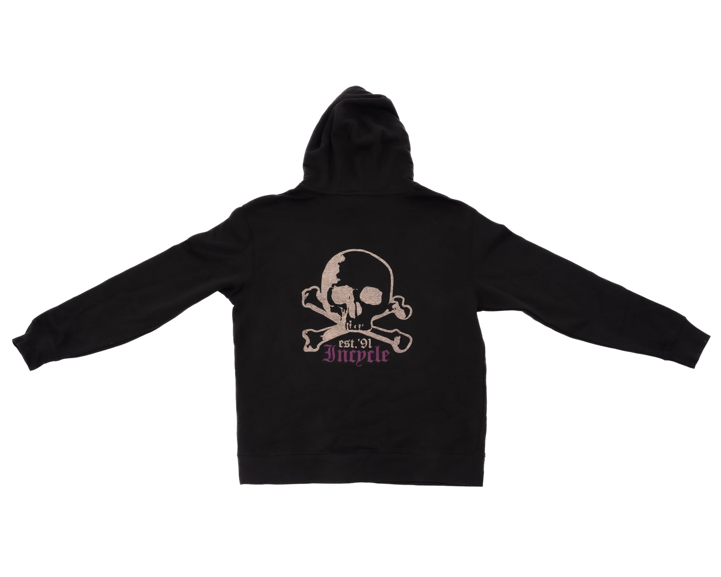 Incycle Skull Hoodie Black