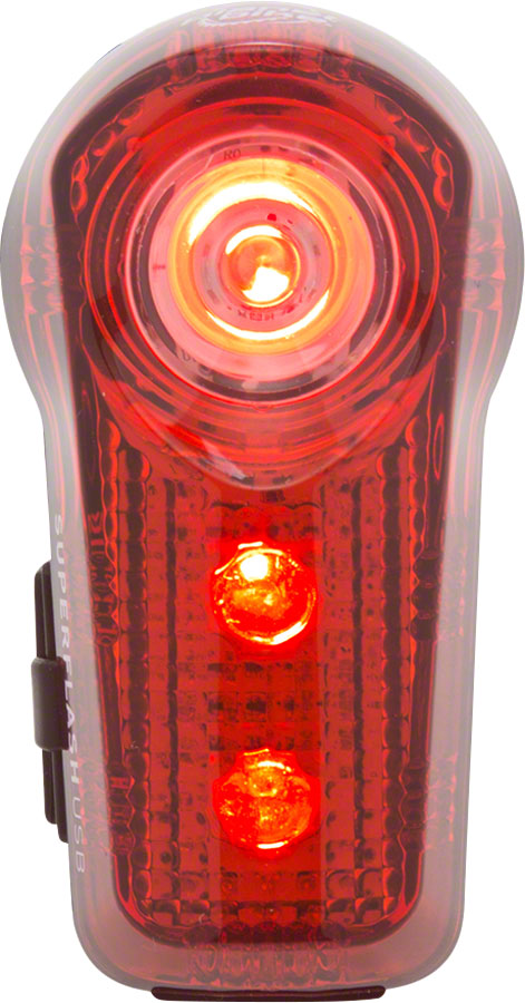 PLANET BIKE SUPERFLASH USB-RECHARGEABLE TAIL LIGHT: RED/BLACK