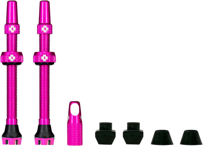 MUC-OFF V2 TUBELESS VALVE KIT - PINK 60MM PAIR