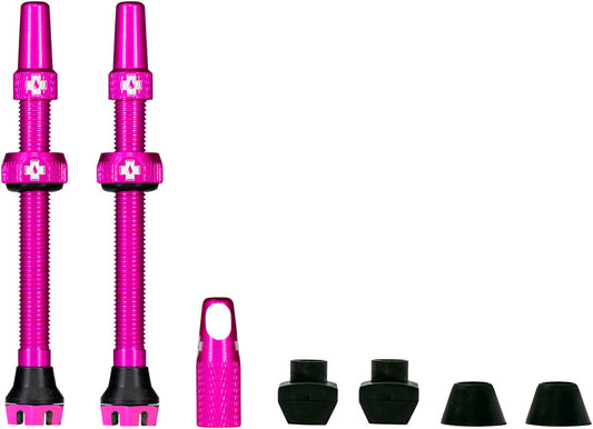 MUC-OFF V2 TUBELESS VALVE KIT - PINK 60MM PAIR