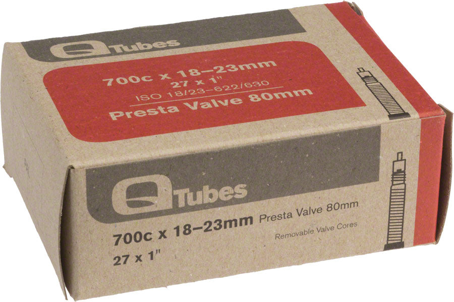 Q-Tubes / Teravail 700c x 18-23mm 80mm Presta Valve Tube 103g