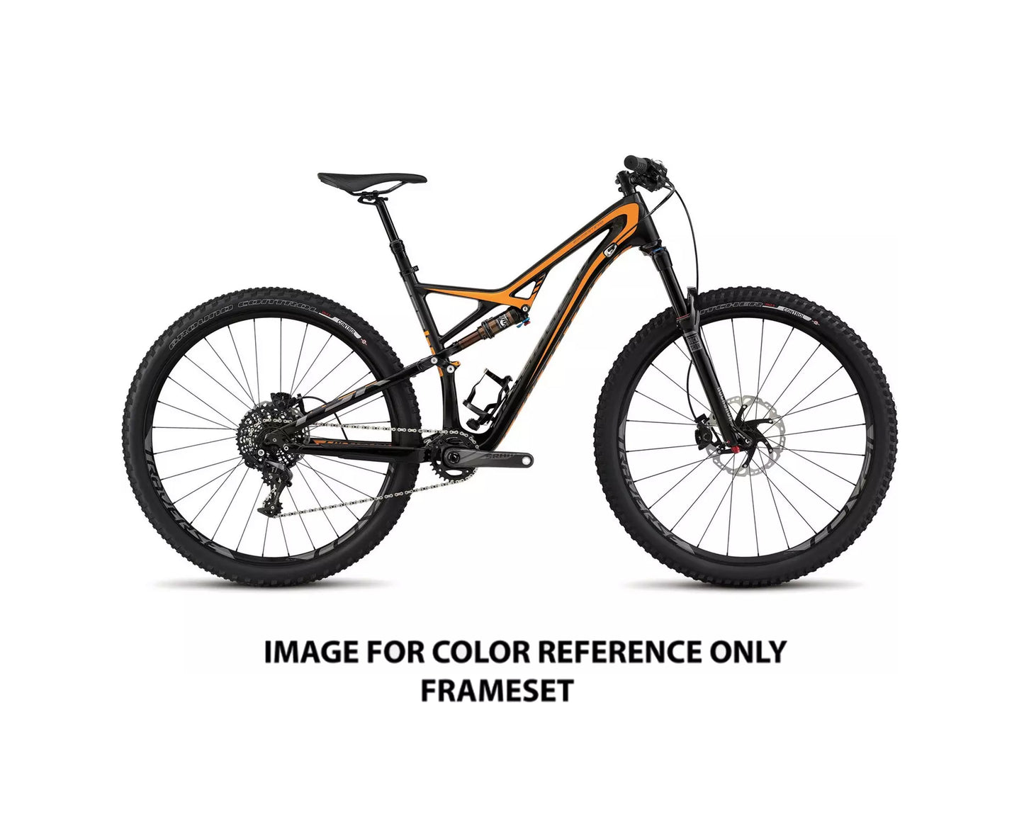 2015 Specialized Camber FSR Expert Carbon Evo 29 (FRAMESET ONLY) Carb/Gal Org/Sil XL