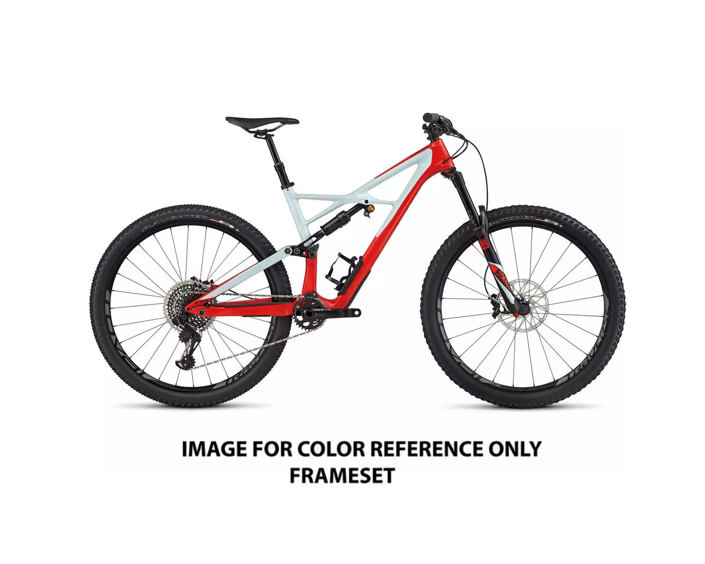 2017 Specialized Enduro FSR Pro Carbon 29/6Fattie (FRAMESET ONLY) Rktred/Bbyblu/Blk XL