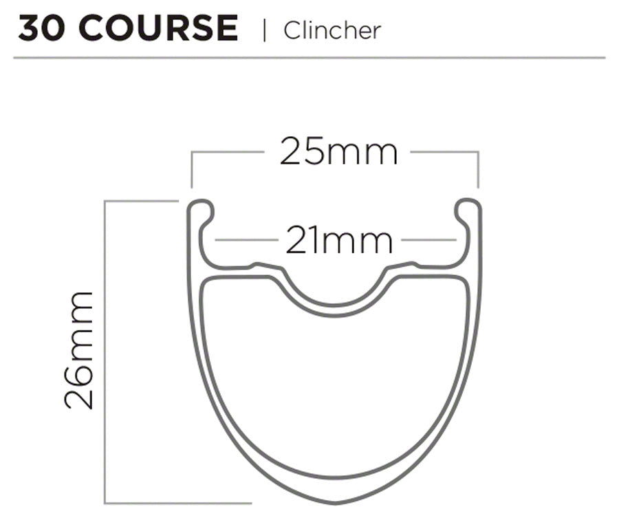 Zipp 30 Course Wheel Disc Brake Clincher Rear 10/11Spd QR