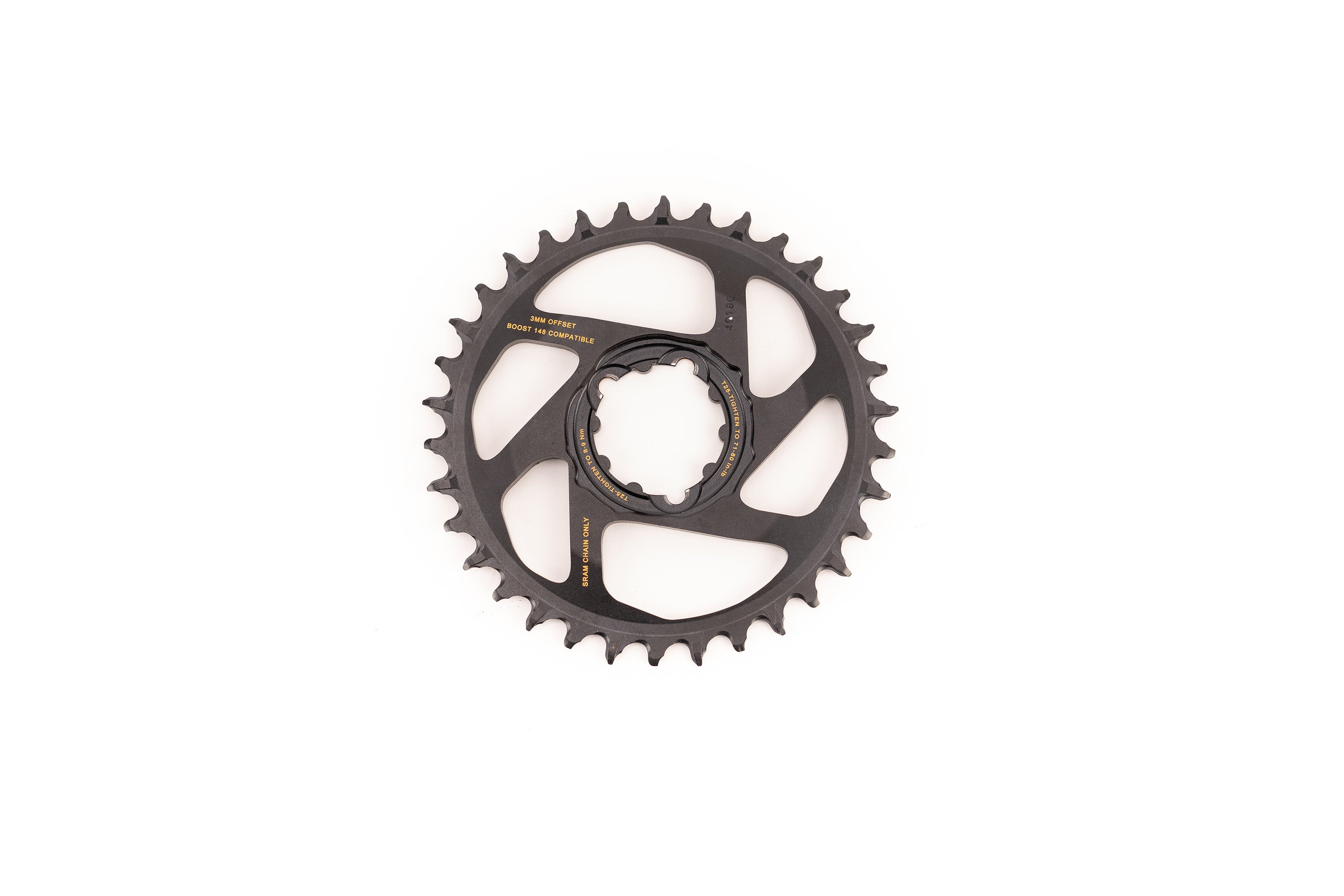 SRAM X-Sync 2 Eagle Direct Mount Chainring 34T Boost 3mm Offset with Gold  Logo