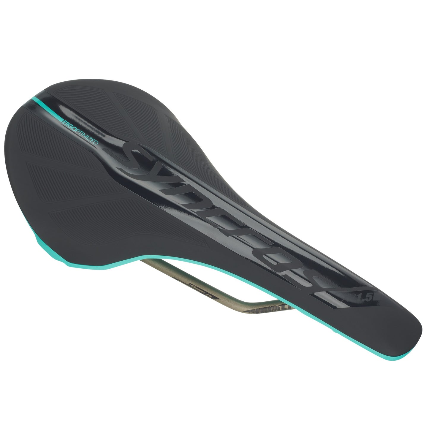 Syncros Saddle XR1.5 Black/Teal Blue wide