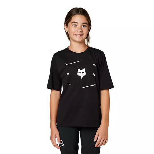 Fox Ranger Dri-Release SS Jersey Youth VeniBlk YS