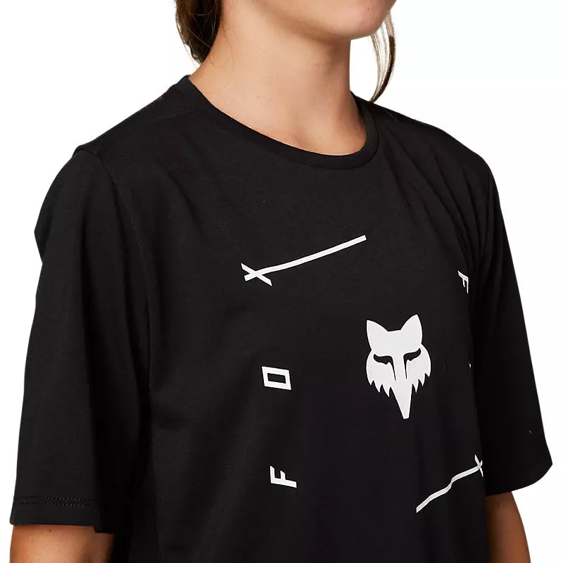 Fox Ranger Dri-Release SS Jersey Youth VeniBlk YS