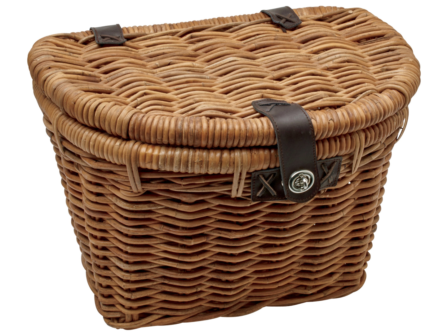 Electra Basket Rattan Woven w/Lid Natural