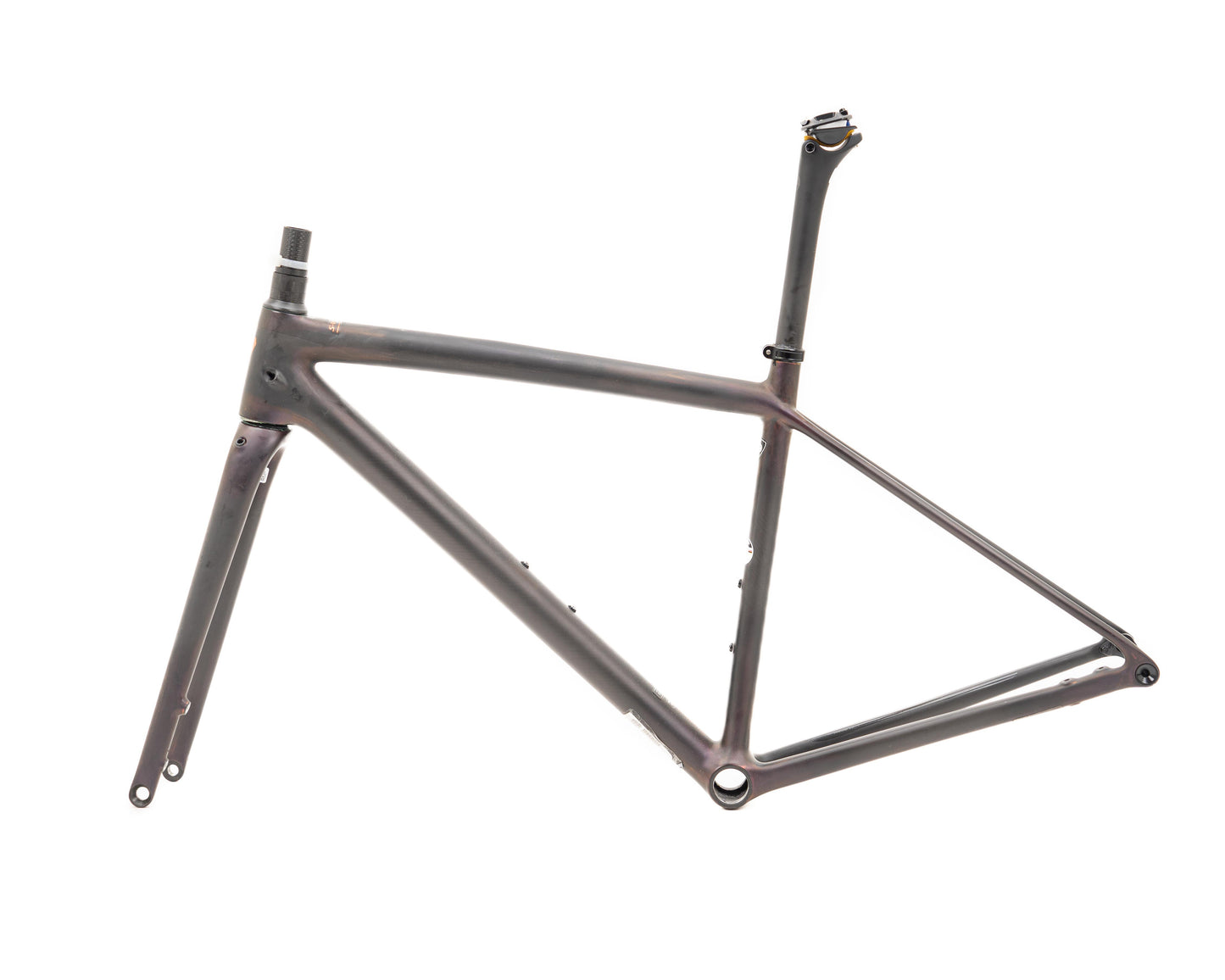 2021 Specialized S-Works Aethos Frameset Carb/CmlnRedGld/BrnzFl 49