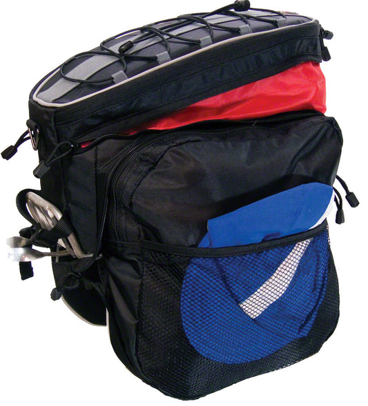 BANJO BROTHERS RACK TOP PANNIER BAG: BLACK