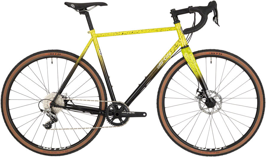 All-City Macho King A.C.E. Bike - Yellow Fade Splatter