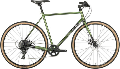 All-City Macho Man Disc Flatbar Bike - Olive Fab