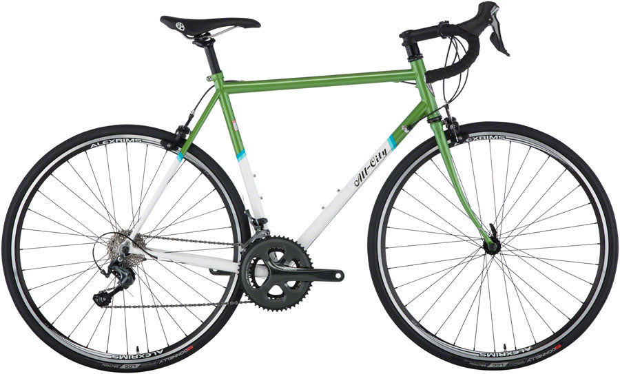 All-City Mr Pink Classic Bike - Green/White