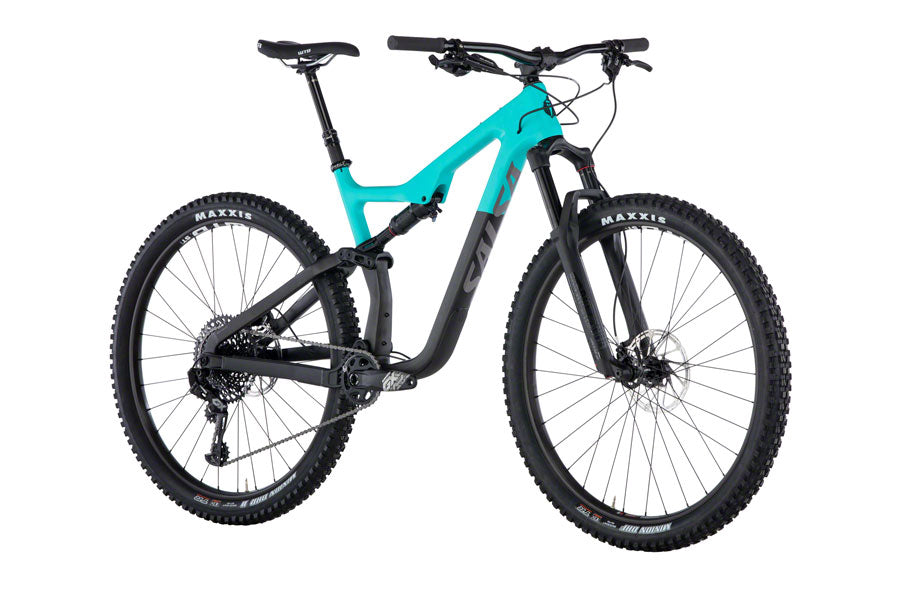 Salsa Horsethief Carbon GX Eagle Bike - Teal/Raw Carbon