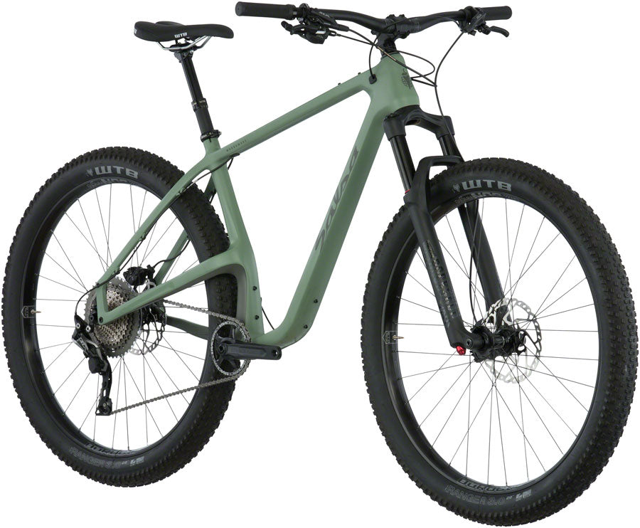 Matte green mountain online bike