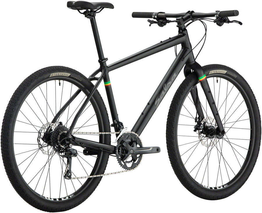 Salsa Journeyman Flat Bar Sora 650 Bike - Black