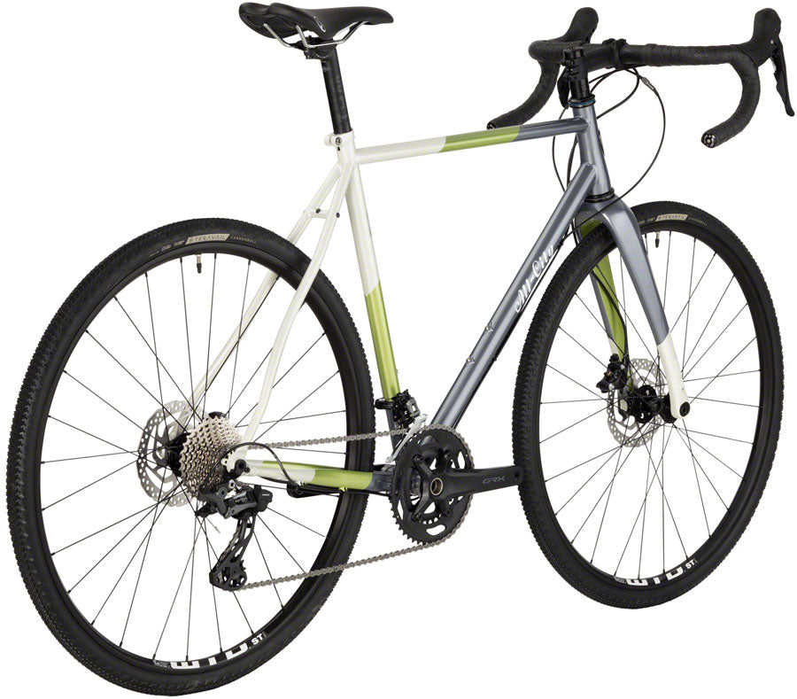 All-City Cosmic Stallion GRX Bike - Gunmetal/Sage/Cream Stripe