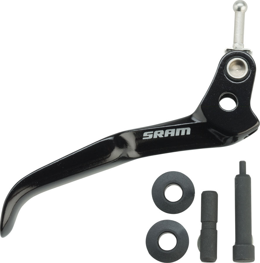 DISC BRAKE LEVER BLADE KIT - ALUMINUM BLACK (INCLUDES BLADE, DOWEL, PUSHROD & BUSHINGS) - LEVEL TLM