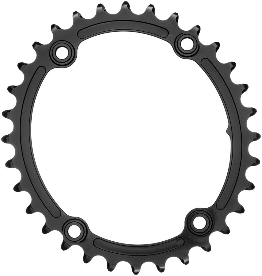 absoluteBLACK Premium Sub-Compact Oval 110 BCD 4-Bolt Road Chainring