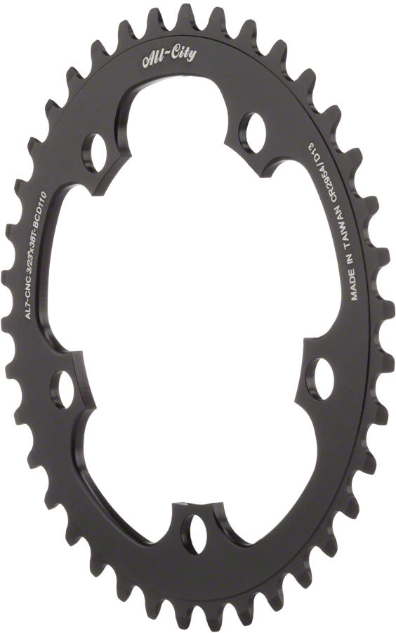 Dimension Chainring - 38T, 110mm BCD, Middle, Black