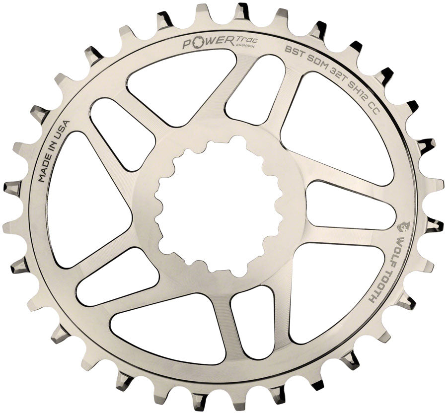 Wolf Tooth Elliptical 3-Bolt Direct Mount Chainring for Hyperglide+ Chain