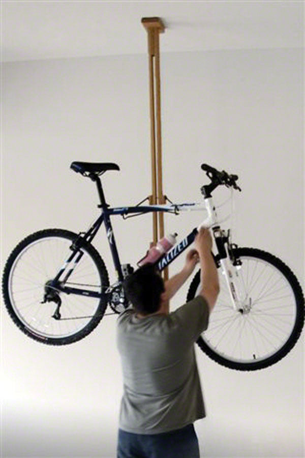 Gear up oak floor to sale ceiling bike rack