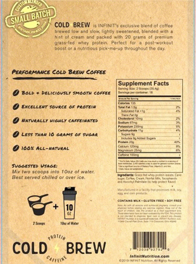 Infinit Nutrition Cold Brew Performance Coffee Mix