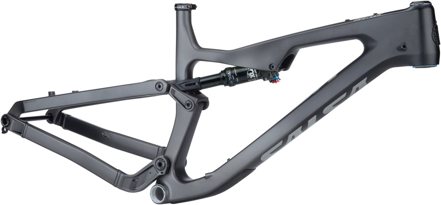 Salsa Rustler Carbon Frame w/ FOX - Black/Gray Fade