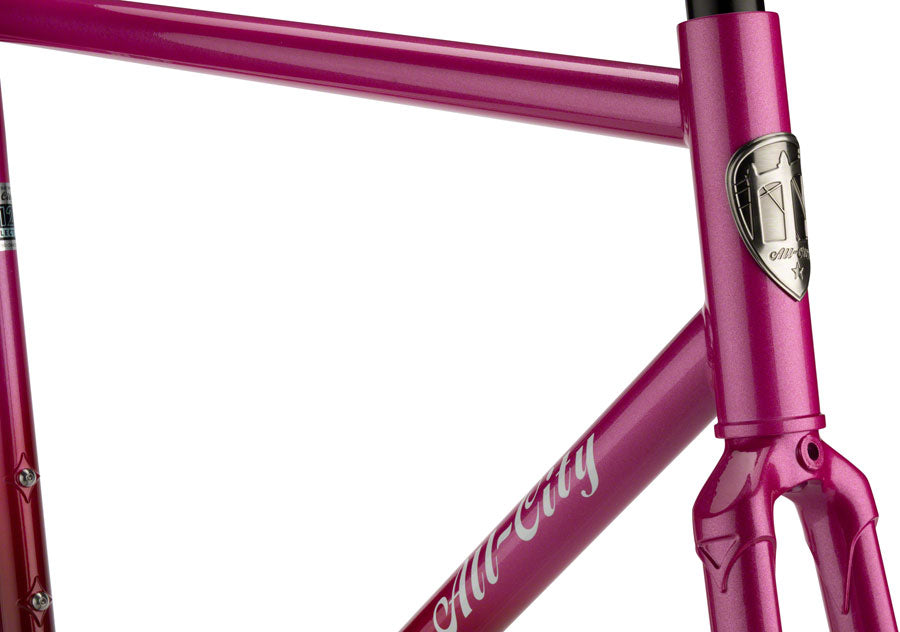 All-City Big Block Frameset - Pink Fade