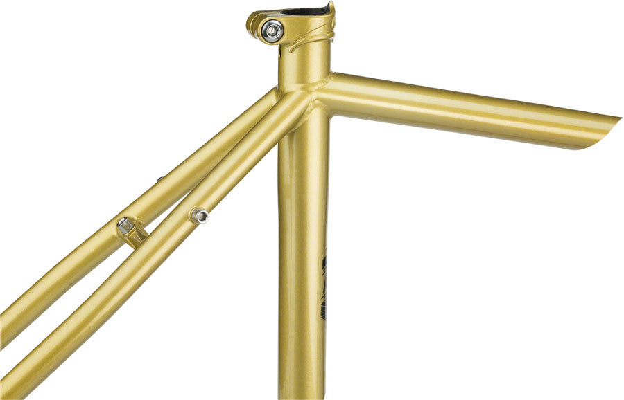 All-City Cosmic Stallion Frameset - Black/White/Gold