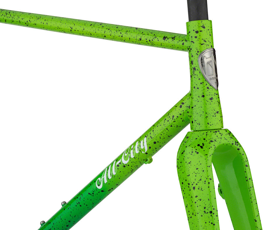 All-City Nature Boy A.C.E. Frame - Green Fade Splatter