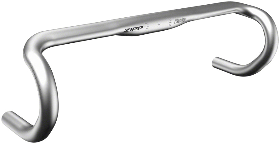 Zipp Handlebar Drop Service Course 70 Ergonomic Top Center to Center Silver with Etched Logo B2