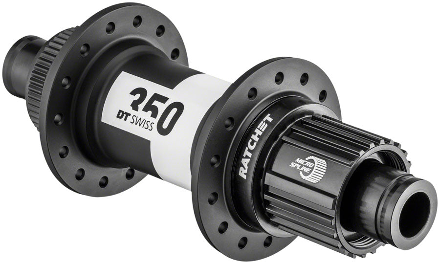 DT SWISS 350 REAR HUB - 12 X 148MM CENTER-LOCK MICRO SPLINE BLACK 28H 36PT